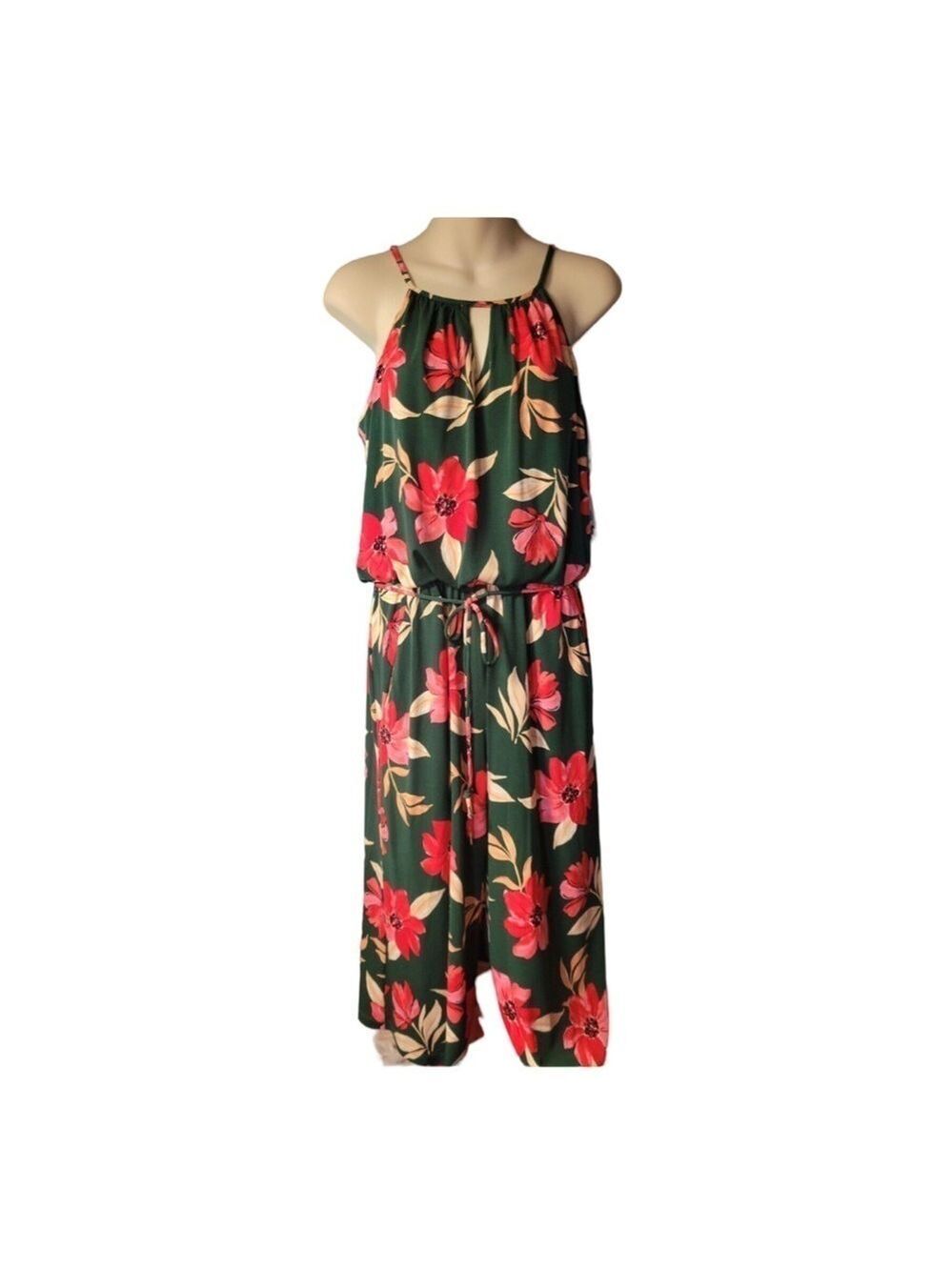 Maggy London Lottie Floral Halter Cropped Jumpsuit NWT Size 2